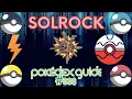 Complete Pokedex Entry Solrock Pokemon Database Series