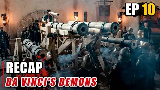 da vincis invention of organ gun and tank dominate the medieval battlefields fantasy mystery