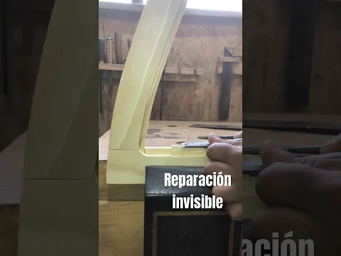 Reparación invisible,la ves ? #carpintería