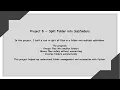 Split Folder into Subfolders Python File Automation Project 8