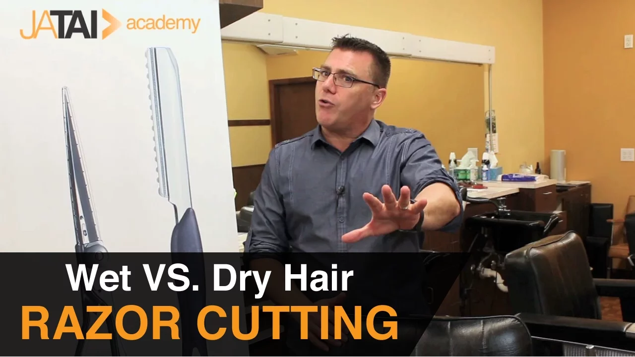 Wet vs. Dry Hair Razor Cutting