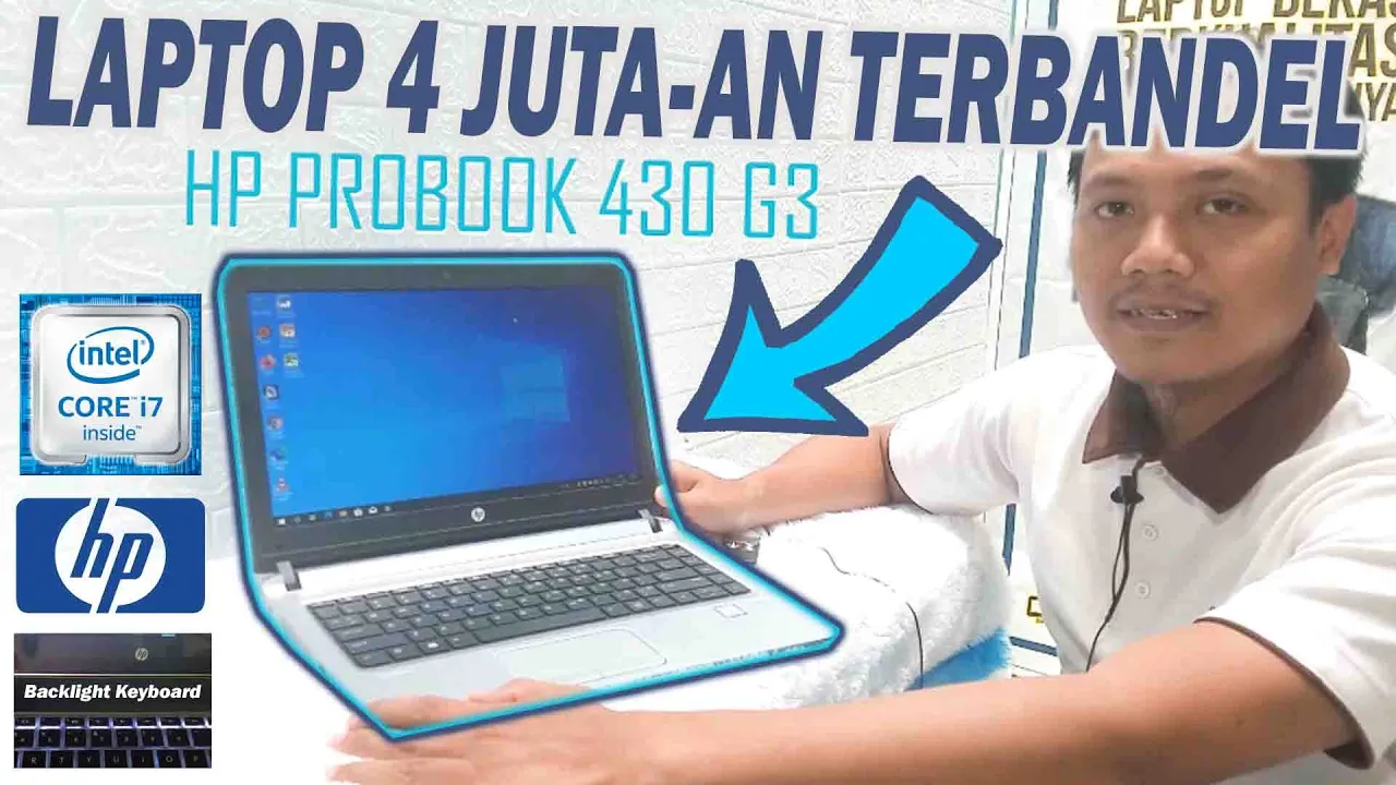 Unboxing Hp Probook 430 G3 - Core i7 6th Skylike (Bekas) | Flash Review Laptop Second #laptopsecond . 
