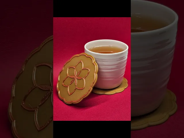 Mooncake coaster #3 | Celebrate the Mid-Autumn Festival, a Chinese holiday I call Moon Cake Day! video thumbnail
