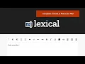 Complete Lexical editor tutorial in React and MUI Material Ui from scratch - Part1