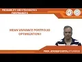 Mean Variance Portfolio Optimization I