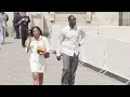 Omar Sy his daughter Selly Sy Nissy and more at the Louis Vuitton Menswear Fashion Show