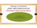 JAVA JDBC Tutorial 3 - Get a connection from database retrieve data From table using statement