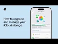 How to upgrade and manage your iCloud storage on iPhone Apple Support