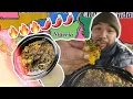 First time eating Fufu with Egusi Stew Mukbang Le Mandingue in West Philly