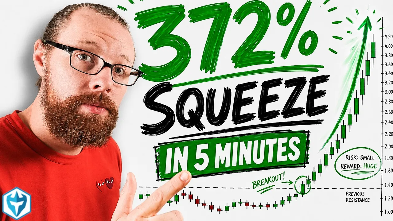 Biotech Stock Squeezes 372% in 5 Minutes: video thumbnail