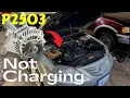 P2503 Charging System Voltage Low Mazda 6 Autel MP408 Scope