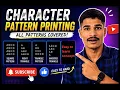 L 09 Learn Character Pattern Printing in C Complete Tutorial