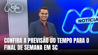 Central do Tempo – SC segue com dias abafados e risco de temporais isolados no fim de semana