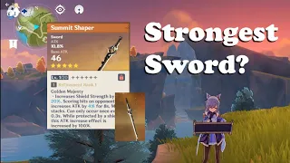 summit shaper will be the strongest sword for electro build pre comparison genshin impact