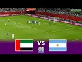 eFootball21 UAE VS ARGENTINA United Arab Emirates vs Argentina Messi vs UAE Gameplay