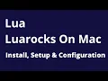 Lua - How to Install lua on Mac OS