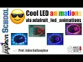 Using the adafruit led animations library CircuitPython School