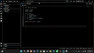 Python DSA Find Second largest Number without sort Easy Beginner Tutorial