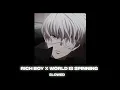 Rich Boy x World Is Spinning SLOWED + REVERB  + BASS