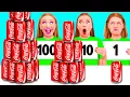 Download Lagu 100 Layers of Food Challenge | Kitchen Hacks and Tricks by BaRaDa Gold Challenge