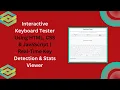 Interactive Keyboard Tester using HTML CSS JavaScript Full Tutorial