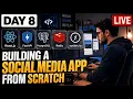 Day 8 Building a Social Media app from Scratch FastAPI React Live Coding