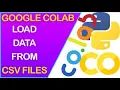 How to read csv file in python using google colaboratory