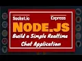Node JS Tutorial Lets create a simple realtime chat app using express socket io in English