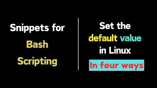 Different ways to set the default value of a variable in bash scripting