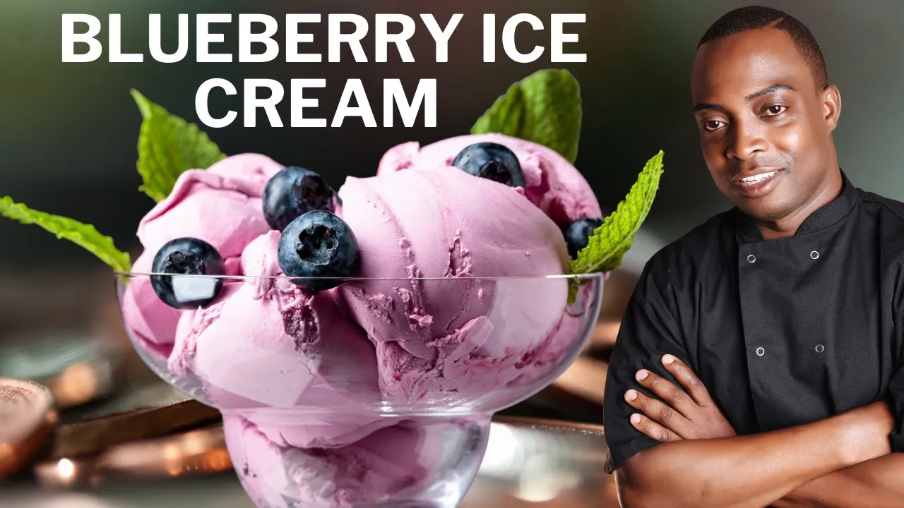 Make your own delicious and healthy blueberry ice cream at home