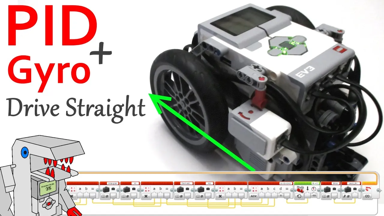 EV3 Gyro Sensor + PID Algorithm = Extremely Accurate Drive Straight Program