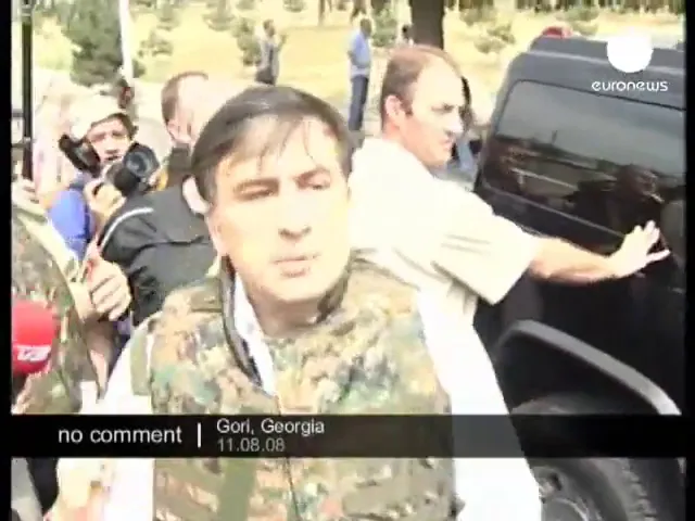 სააკაშვილი გორში 2008 წელს