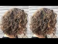 How to cut a Layered bob Soft bob Haircut on curly hair Curly Cutting Techniques