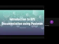 Introduction to API documentation class day 1