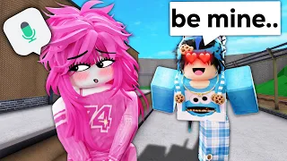 VOICE TROLLING as a GIRL on VALENTINES... (MM2)