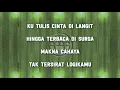 Download Lagu KARAOKE Tata Janeta Ft. Once - Disempurnakan Cinta