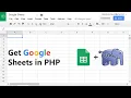 Get Google Sheets in PHP