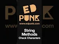 Day 42 Check Characters of a String in Python Learn Python Dark Mode