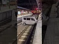 Download Lagu Unbelievable Train Crash Moment: Car Smashes into Sidewalk, Train Approaching!