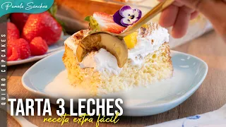 TARTA TRES LECHES PERFECTA 😍 | La receta más fácil y deliciosa que he probado 🌟
