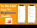 Swift for Beginners Create To Do List App 2024