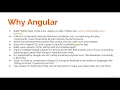 TypeScript Angular Firebase Angular Material Masterclass What do we need Angular for