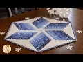 How to Use the 60o Diamond Ruler to Make a Table Topper Shabby Fabrics Tutorials
