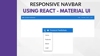 How to Create a Responsive Navbar Using React - Material UI