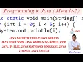 MODULE 2 PROGRAMMING IN JAVA JAVA ARRAYS JAVA LOOPS JAVA IF ELSE JAVA SWITCH BREAK