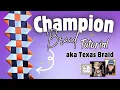 Texas Champion Braid tutorial how to make a homecoming mum braid