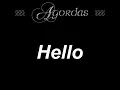 Hello - Agordas