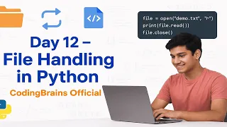 Day 12 - File Handling in Python Open Read Write Append With Statement