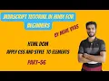 Javascript Tutorial In Hindi For Beginners Part Javascript HTML DOM How to add css using DOM