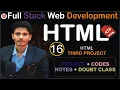 Full Stack Web Development Day 16 Third Project